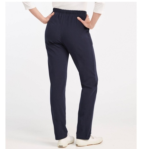 LL Bean Perfect Fit Pants, Original Tapered-Leg khaki Tan Size LP - Picture 4 of 9